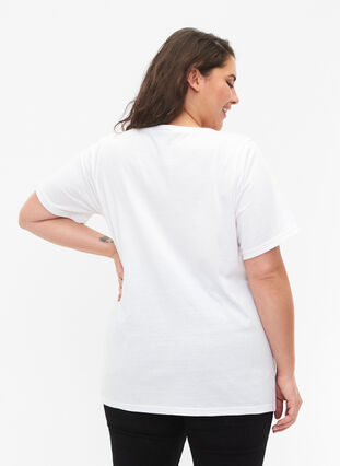 FLASH - T-skjorter med V-hals, 2 stk., White/Black, Model image number 1