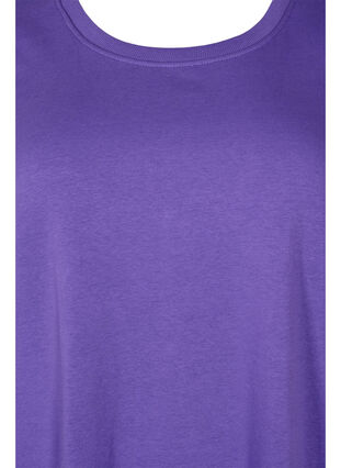 Kjole med korte ermer og splitt, Ultra Violet, Packshot image number 2