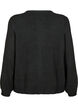 Strikket cardigan med ull og knapper, Black Solid, Packshot image number 1