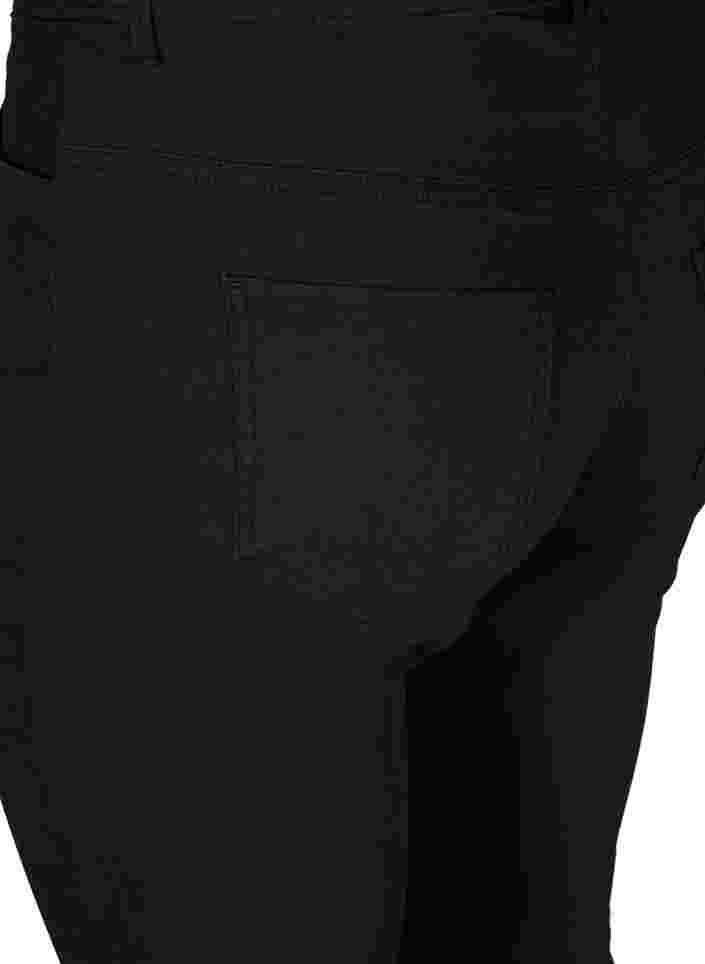 Ekstra slim Nille jeans med høyt liv, Black, Packshot image number 3