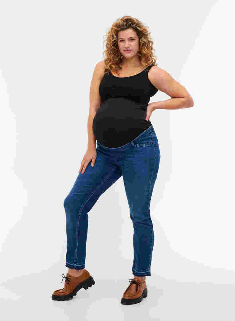 Emily jeans til gravide, Blue denim, Model image number 2