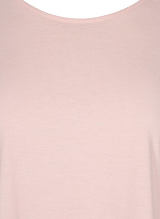 T-skjorte i bomullsmiks, Rose Smoke, Packshot image number 2