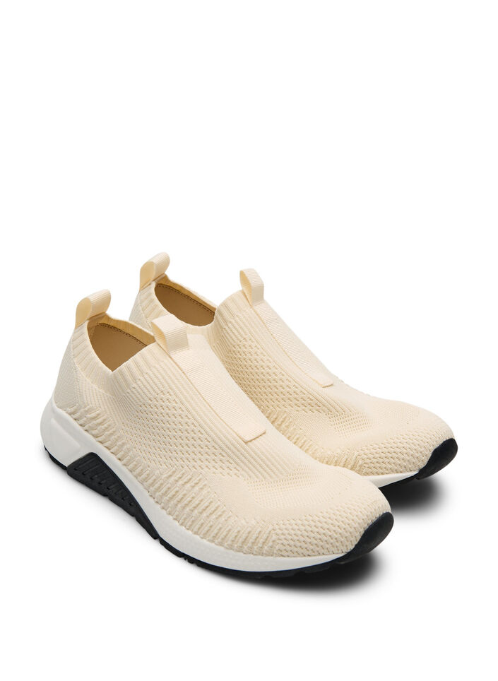Wide fit - Slip-on joggesko, Beige, Packshot image number 1