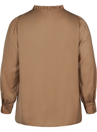 Skjorte med puffermer og volangkant, Cobber, Packshot image number 1