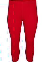 Basis 3/4 leggings i viskose, Tango Red