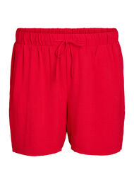 Shorts med lommer og elastisk linning, R&oslash;d