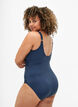 Badedrakt med wrap, Blå, Model image number 1