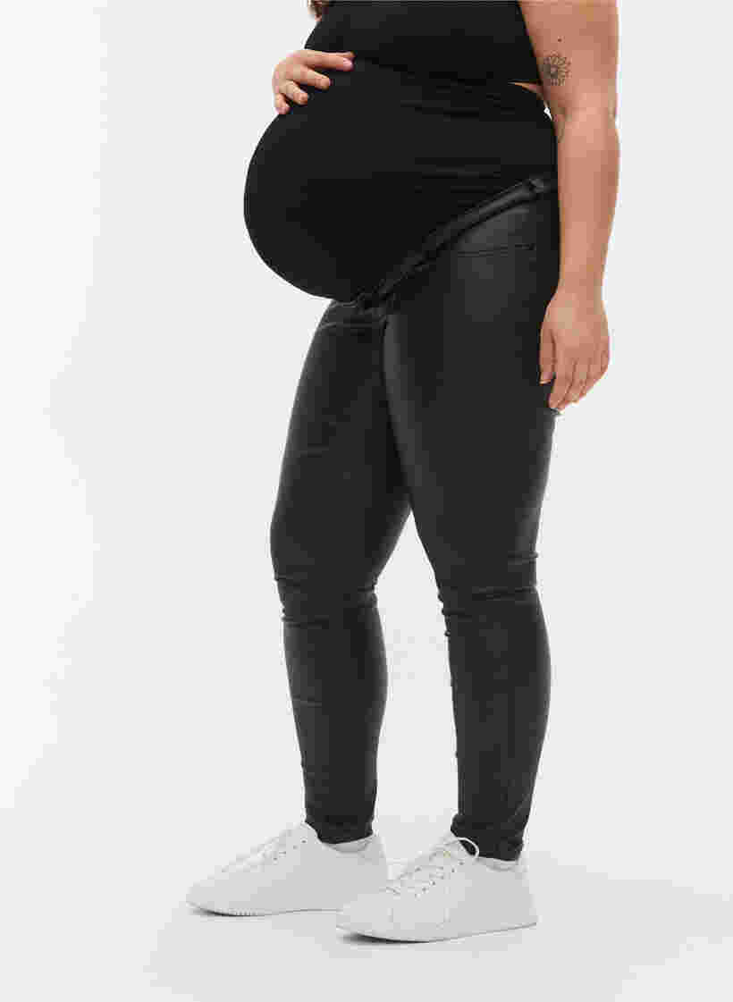Coated bukser til gravide, Black, Model image number 2