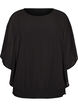 Chiffonbluse med ballongeffekt, Svart, Packshot image number 0