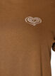 Bomulls T-skjorte med trykk, Brun, Packshot image number 2