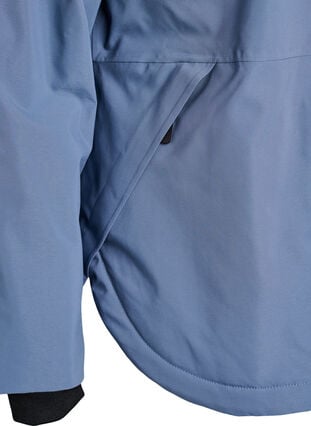 Zizzi Funksjonell kort hette vinterjakke, Blå, Packshot image number 3