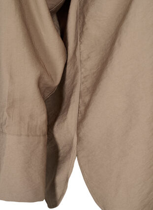 Viskoseskjorte med lange ermer, Timber Wolf, Packshot image number 3