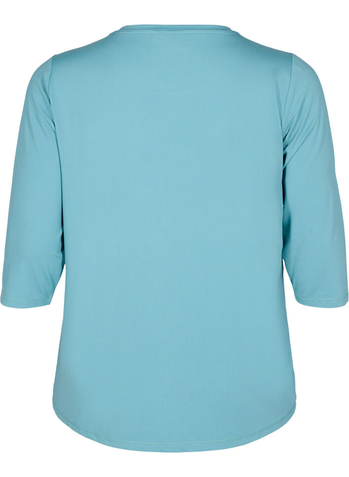 Treningsgenser med 3/4-ermer, Bl&aring;, Packshot image number 1