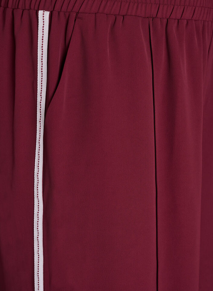 Sporty bukser med rette ben og sidestriper, T. Port Orch Stripe, Packshot