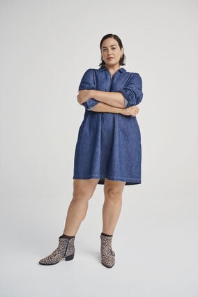 Zizzi Ankelstøvletter i leopardmønster, , Model