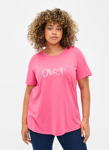 FLASH - T-skjorte med motiv, Hot Pink Amour, Model image number 0