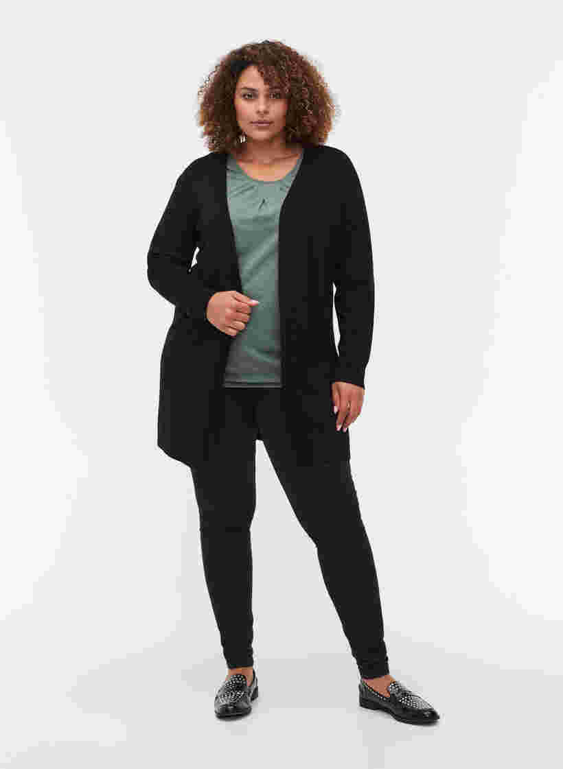 Cardigan med lommer, Black, Model image number 3