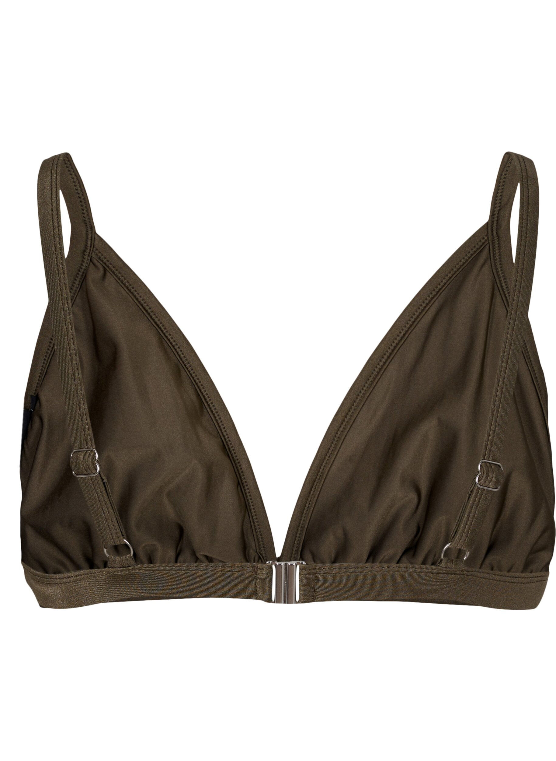 Zizzi M&oslash;nstrete trekantbikini, Beech AOP, Packshot image number 1