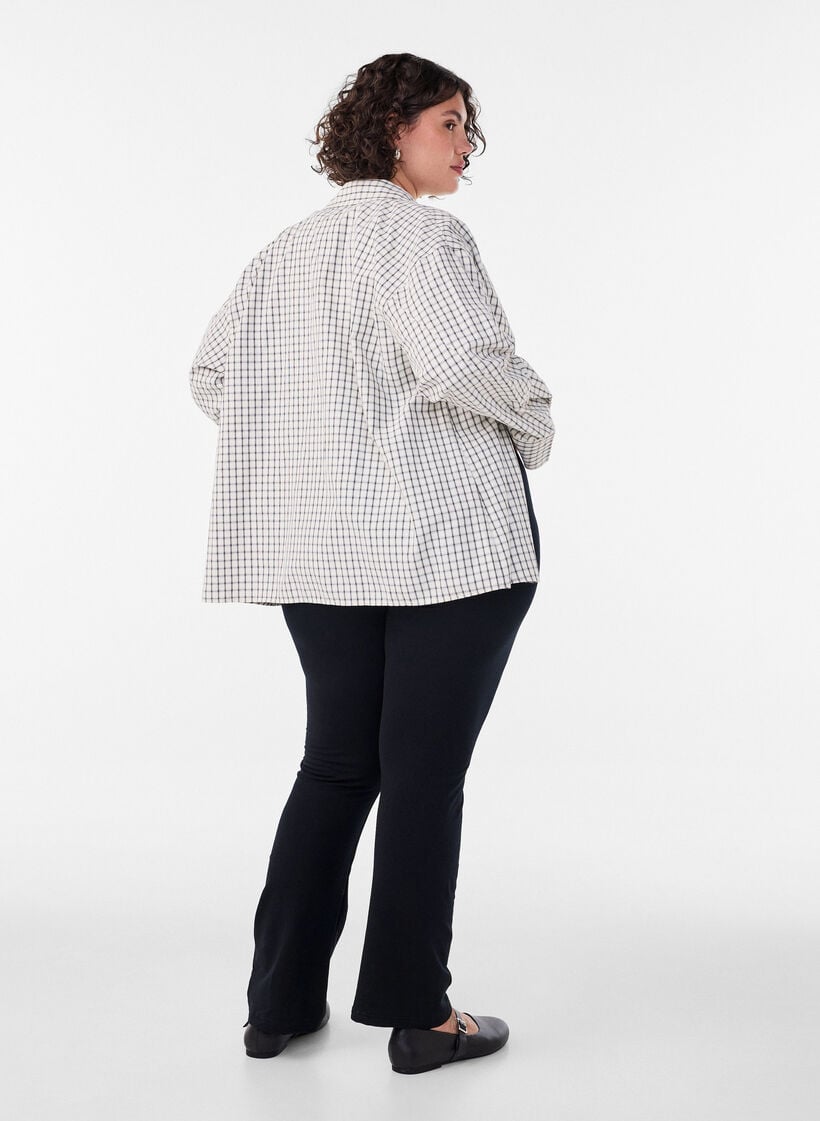 Utsvingte jerseybukser, Svart, Model image number 2