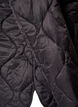 Quiltet jakke med trykknapper og rund hals, Svart, Packshot image number 4