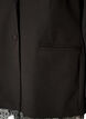 Blazer med blondedetaljer, Svart, Packshot image number 3