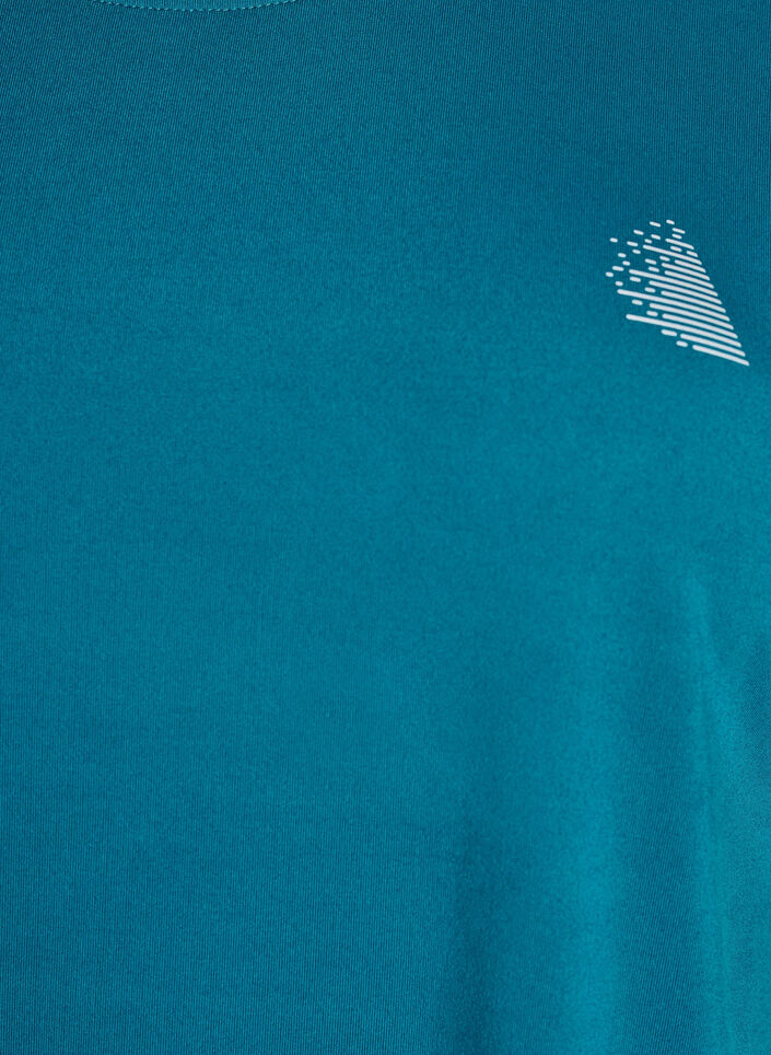 Ensfarget trenings-T-skjorte, Gr&oslash;nn, Packshot image number 2