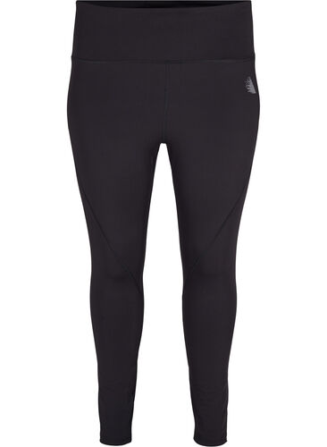 CORE, V-SHAPE DEFINE TIGHTS - Cropped treningstights med V-form bak, Black, Packshot image number 0