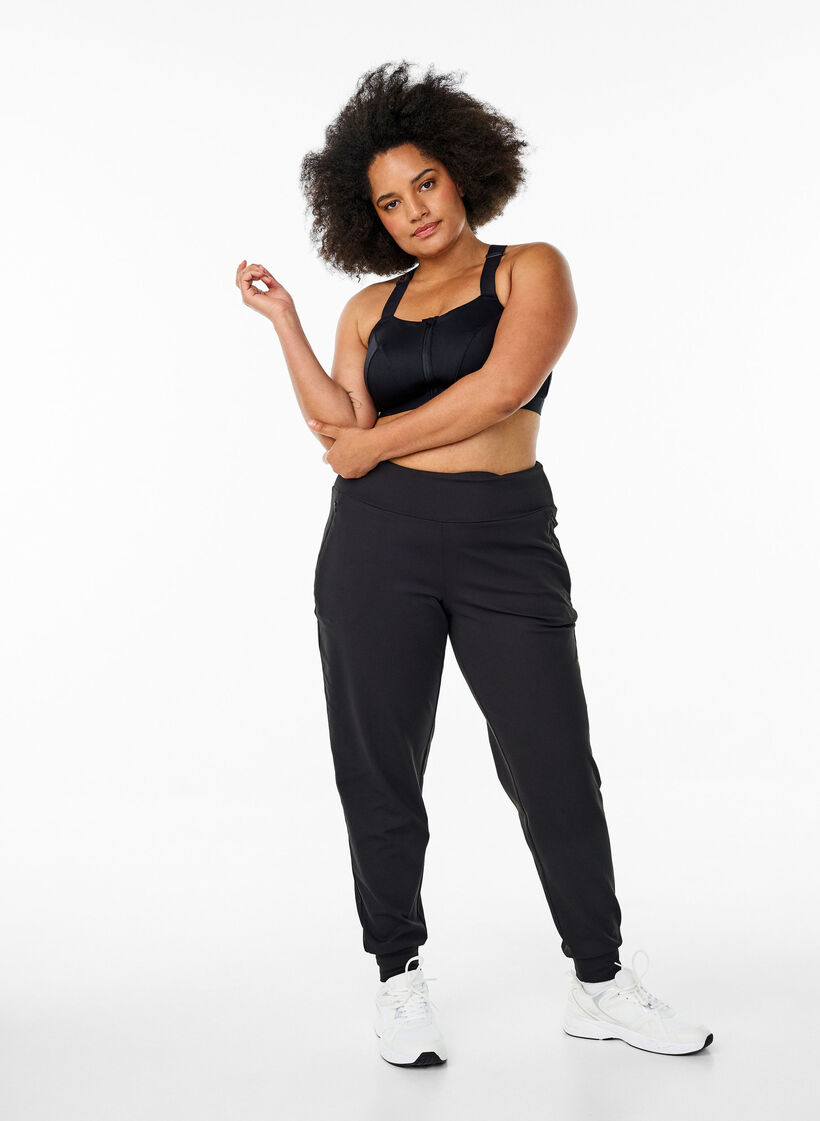 Joggebukser med lommer, Black, Model