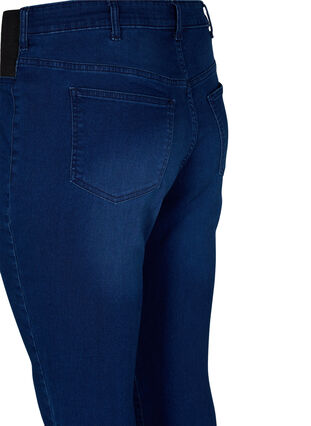 Super slim Amy jeans med strikk i livet, Dark blue, Packshot image number 3