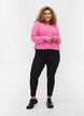 Cropped tights med en lett shine, Black, Model image number 0
