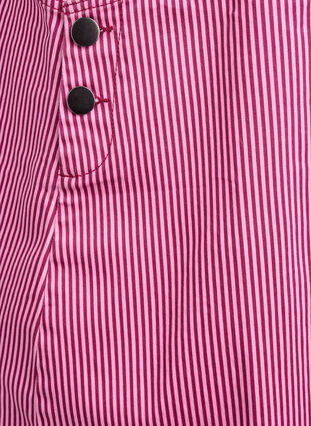 Zizzi Kort stripete snekkerkjole, Red Stripe, Packshot image number 3