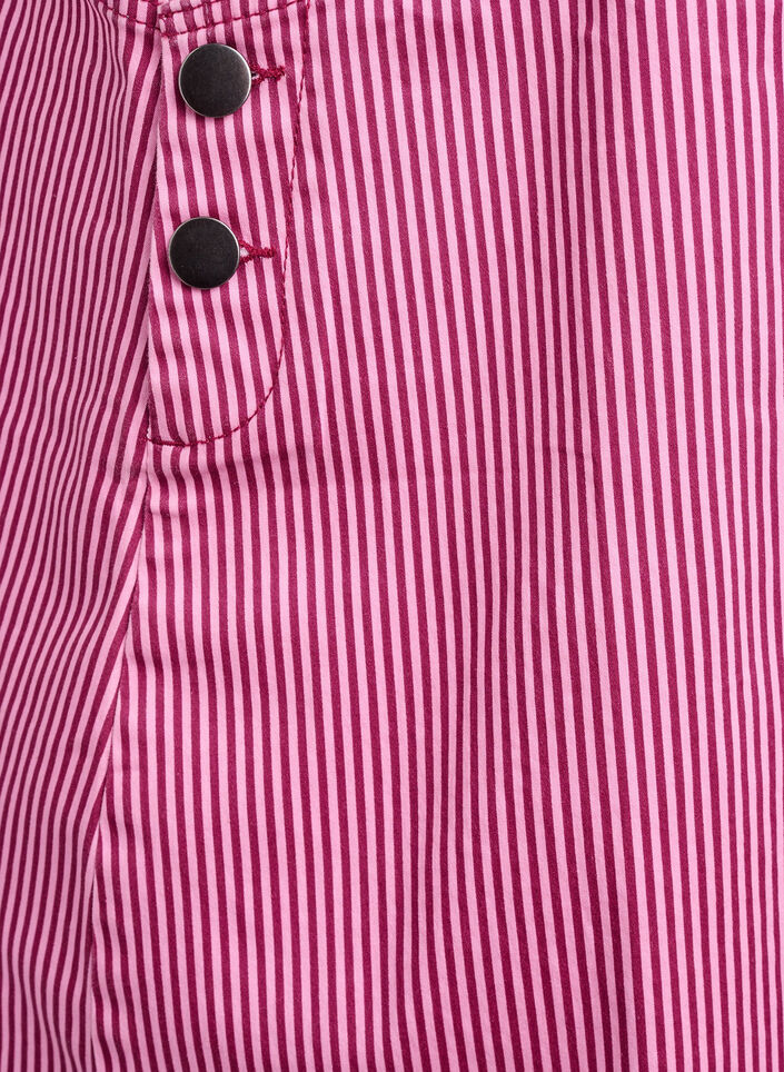 Kort stripete snekkerkjole, Red Stripe, Packshot image number 3