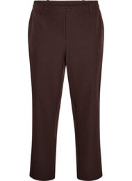 Trousers with pockets and straight legs, Brown