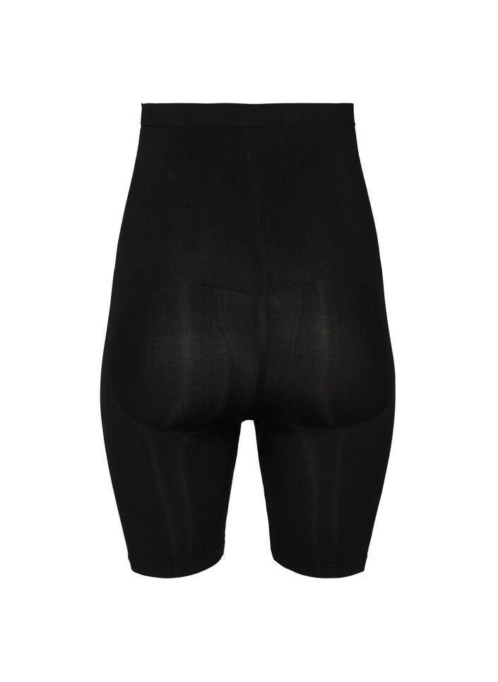 Shapewear shorts med høyt liv, Black, Packshot