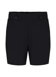 Shorts med lommer og l&oslash;s passform, Svart