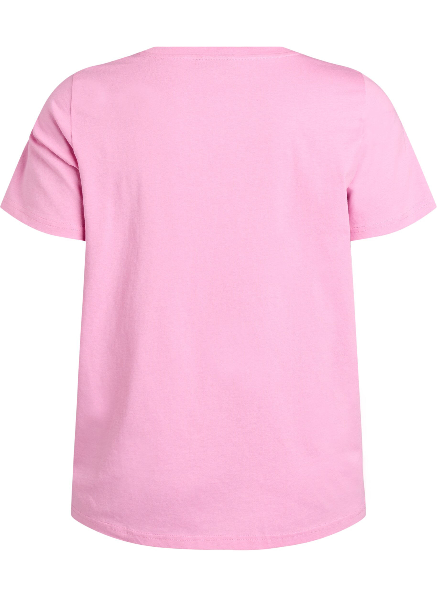 Zizzi T-skjorte med jordb&aelig;rbroderi, Begonia P. W. Berry, Packshot image number 1