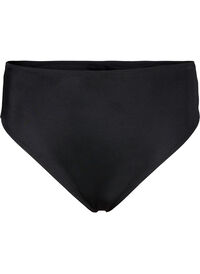 Ensfarget bikinitruse med vanlig midje, Svart Ensfarget bikinitruse med vanlig midje
