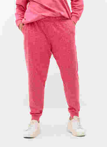 Joggebukser med mønster og lommer, Hot Pink AOP, Model image number 2