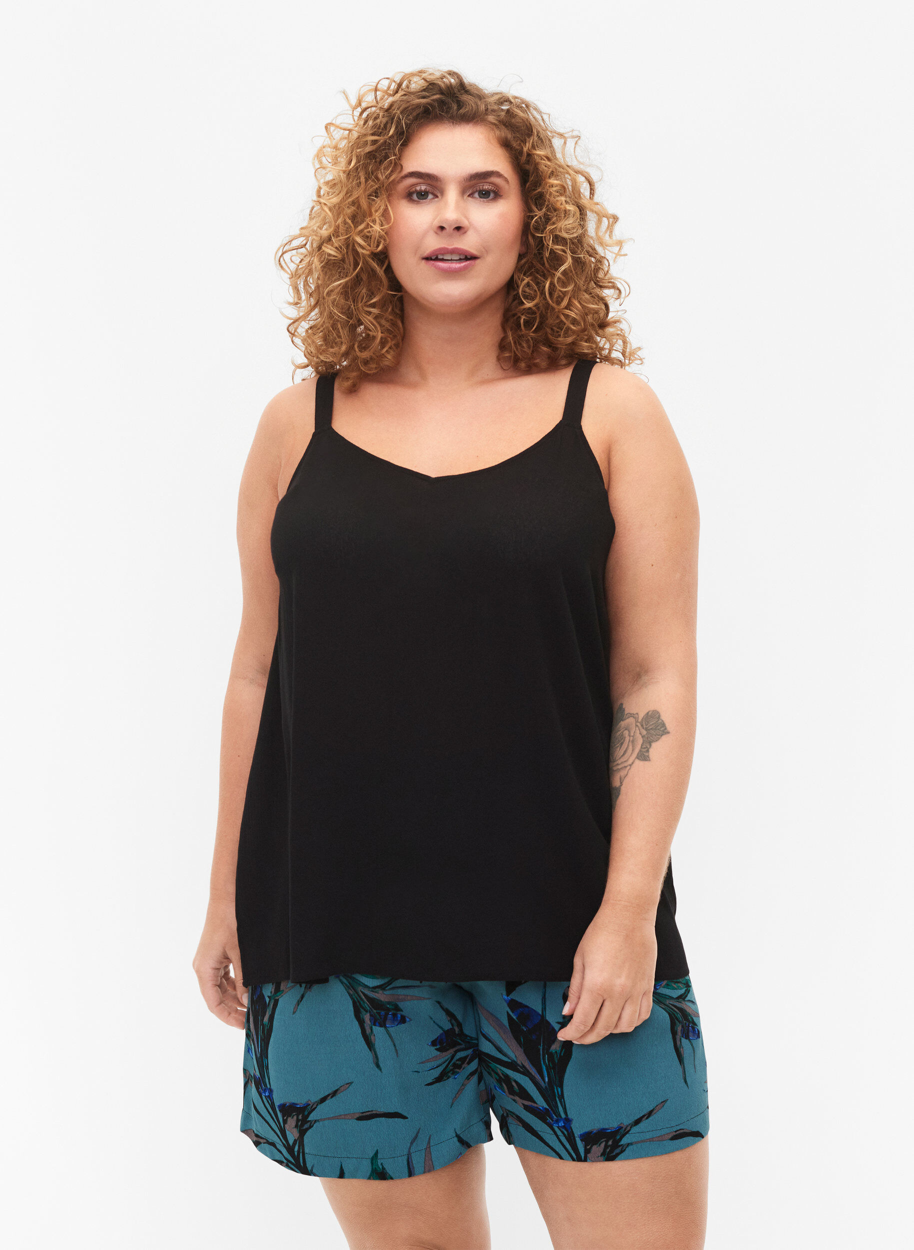 ZizziTopp i viskose, Black, Model image number 0