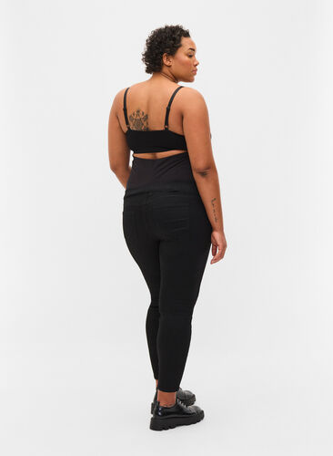 Jeggings med baklommer til gravide, Black, Model image number 1