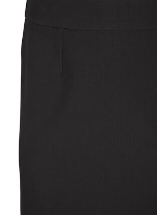 Zizzi Kort skjørt med strikk i midjen bak, Black, Packshot image number 2