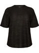 Bluse med tekstur og glitter, Svart, Packshot image number 0