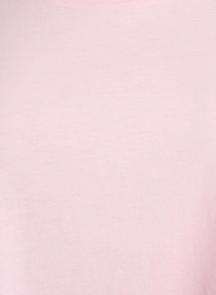 Kortermet t-skjorte i bomullsblanding, Rosa, Packshot image number 2
