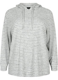 Løs hettegenser med striper, DGM Stripe