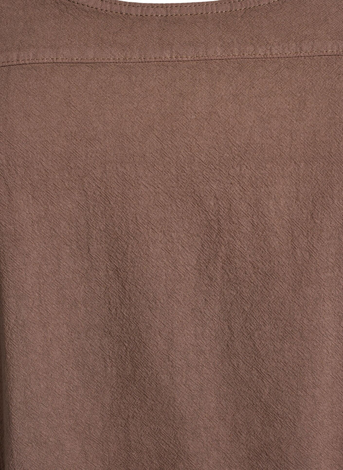 Kortermet bomullskjole, Brun, Packshot image number 2