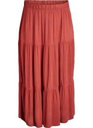 Langt skj&oslash;rt med strikk i livet, R&oslash;d