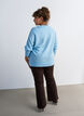 Strikkebluse med julemotiv, Bl&aring;, Model image number 2