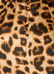 Kjole med leopardtrykk og volangdetaljer, Brun, Packshot image number 2