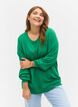 Strikkecardigan med knapper i viskoseblanding, Jolly Green, Model image number 0
