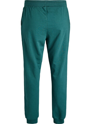 Zizzi Høymidjede sweatpants i bomull, Grønn, Packshot image number 1